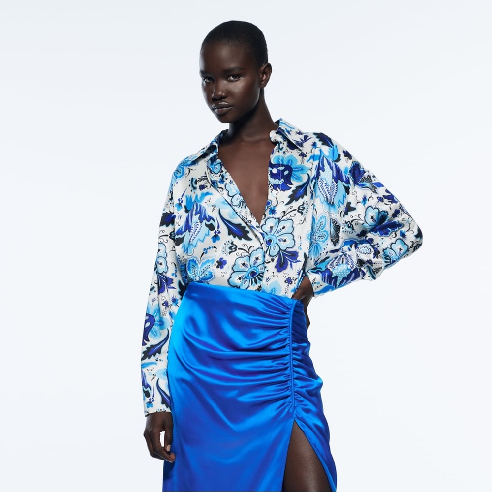 Zara floral print shirt - worn once